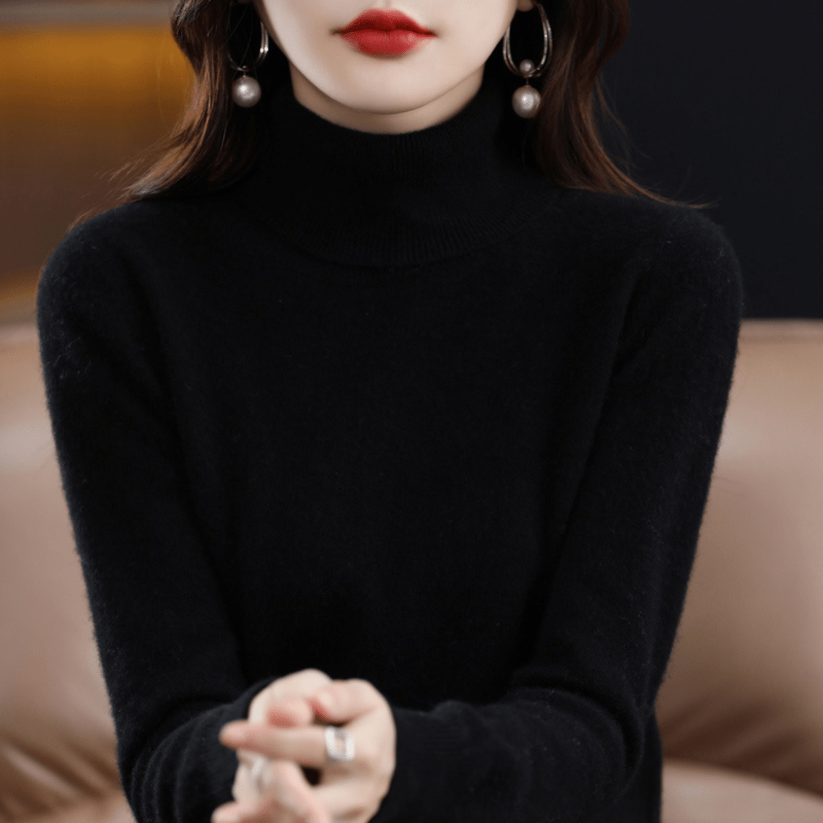Colette | Women’s Luxury Cashmere Turtleneck Sweater