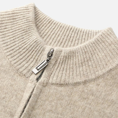 Ravender | Men’s Zipped Merino-Knit Sweater