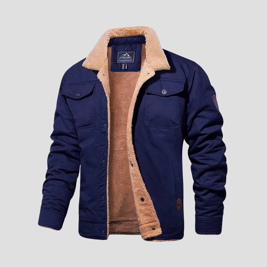 Corvainne | Men’s Sherpa-Lined Bomber Jacket