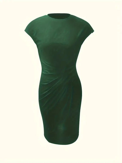 Milani | Women’s Knee-Length Sheath Dress with Ruched Waist