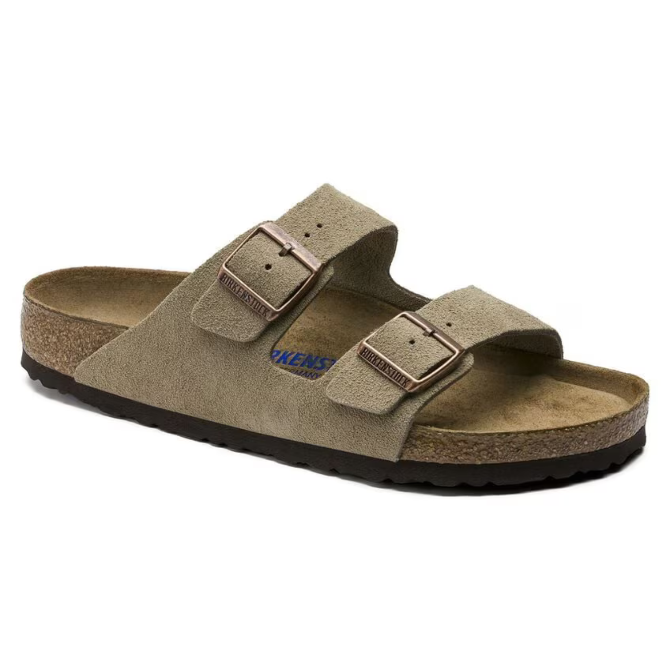 Birkenstock Arizona Taupe Suede Sandals – Two-Strap Leather Comfort Sandals