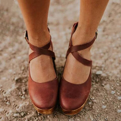 Serenity | Women’s Leather Wedge Heel Shoes