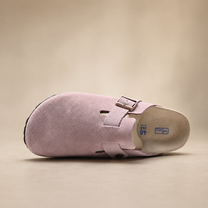 Birkenstock Boston Women’s Suede Clogs – Soft Footbed Leather Slip-On Clogs