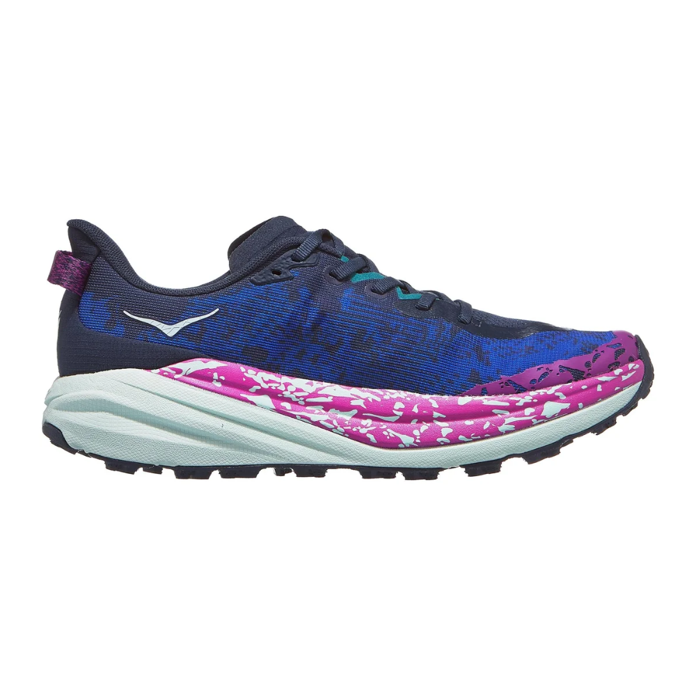 HOKA Speedgoat 6 Trail Running Shoes – Lightweight Cushioned Vibram Grip Trainers