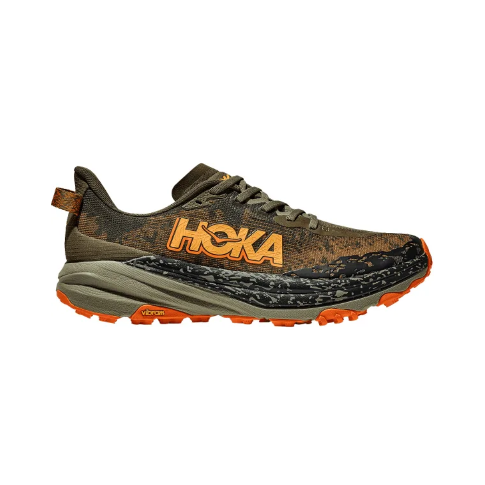 HOKA Speedgoat 6 Trail Running Shoes – Lightweight Cushioned Vibram Grip Trainers