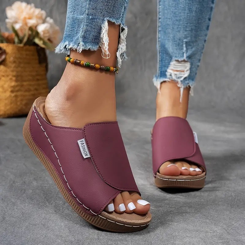 Amy | Women’s Slip-On Wedge Sandals