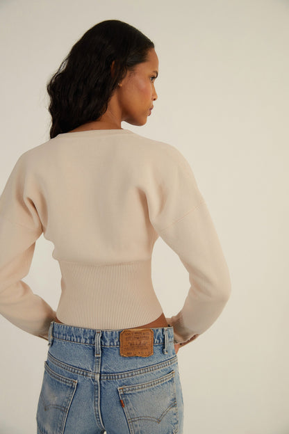Mara | Women’s Cropped Button-Up Cardigan
