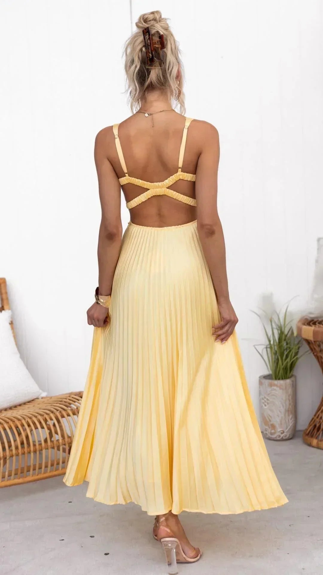 Cressida | Women’s Summer Pleated Maxi Dress