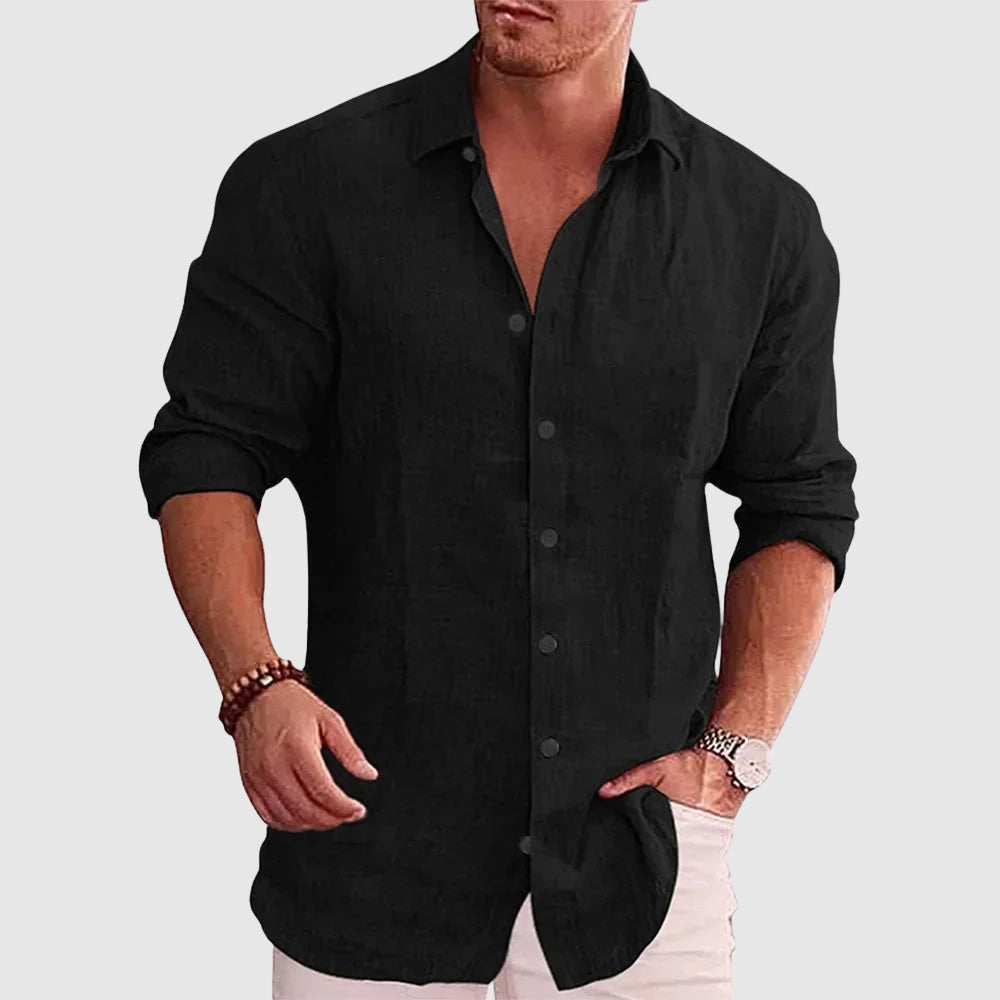 Everett | Men’s Rustic Linen Shirt