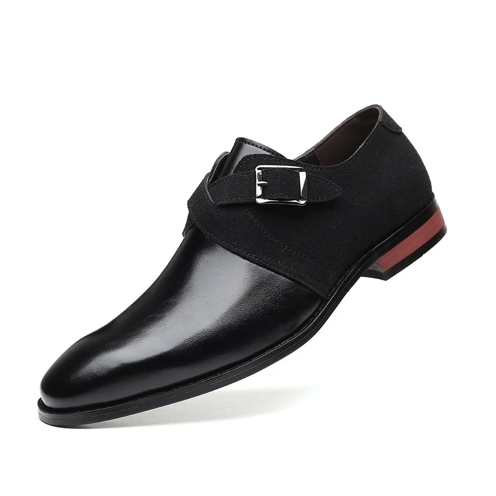 Malvren | Men’s Dual-Tone Suede & Vegan Leather Loafers