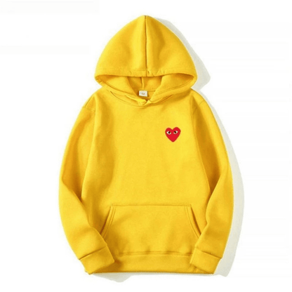 Amora | Unisex Cotton Heart-Logo Hoodie