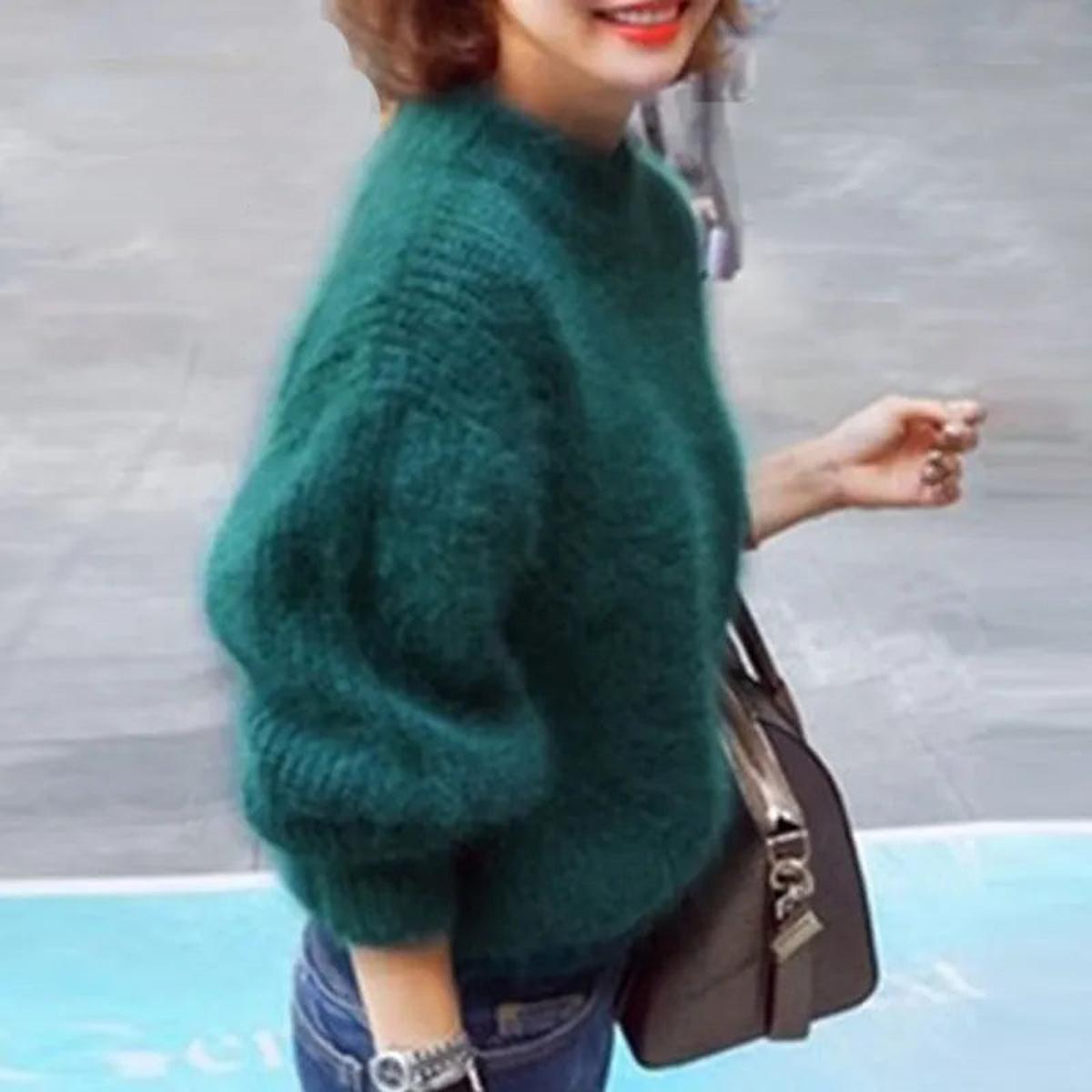 Aurora | Women’s Vintage-Inspired Angora Pullover