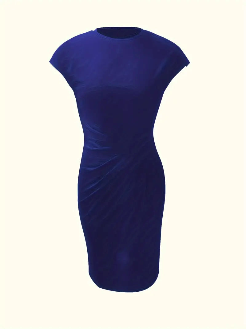 Milani | Women’s Knee-Length Sheath Dress with Ruched Waist