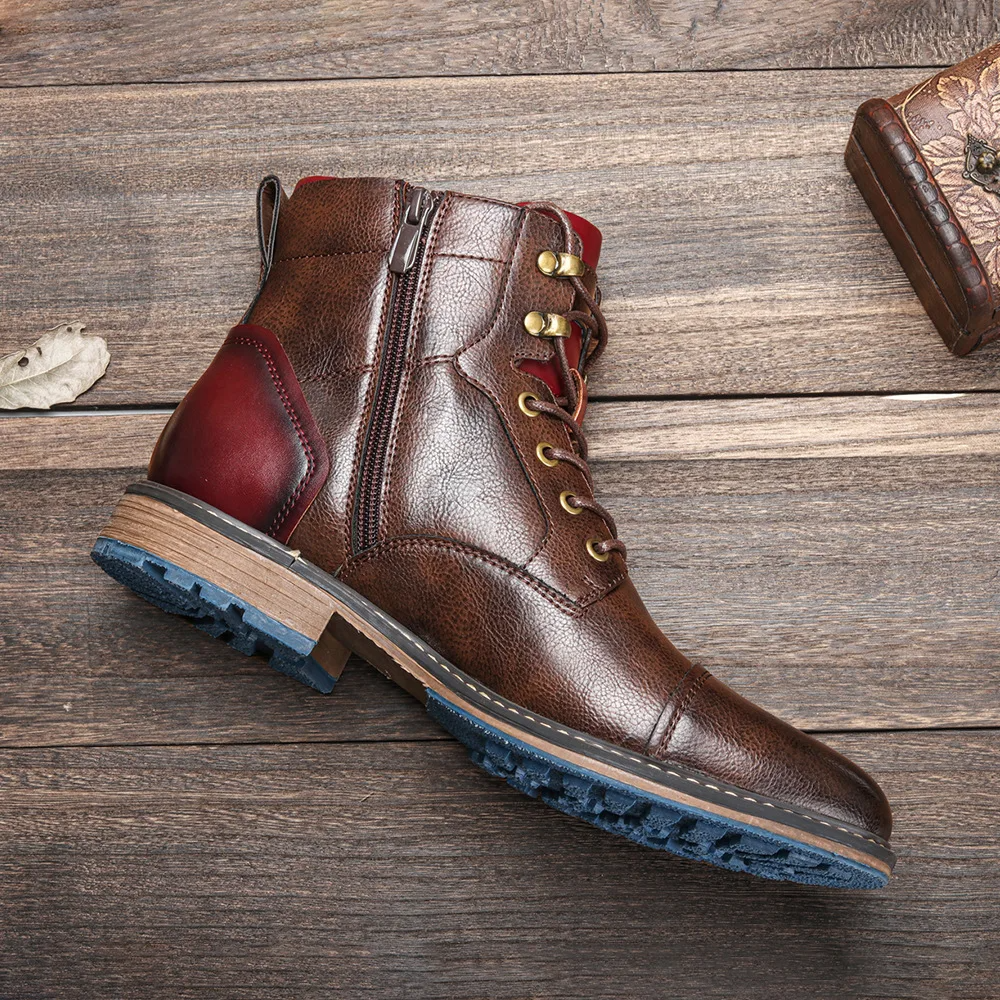 Coryne | Women’s Genuine Leather Lace-Up Boots