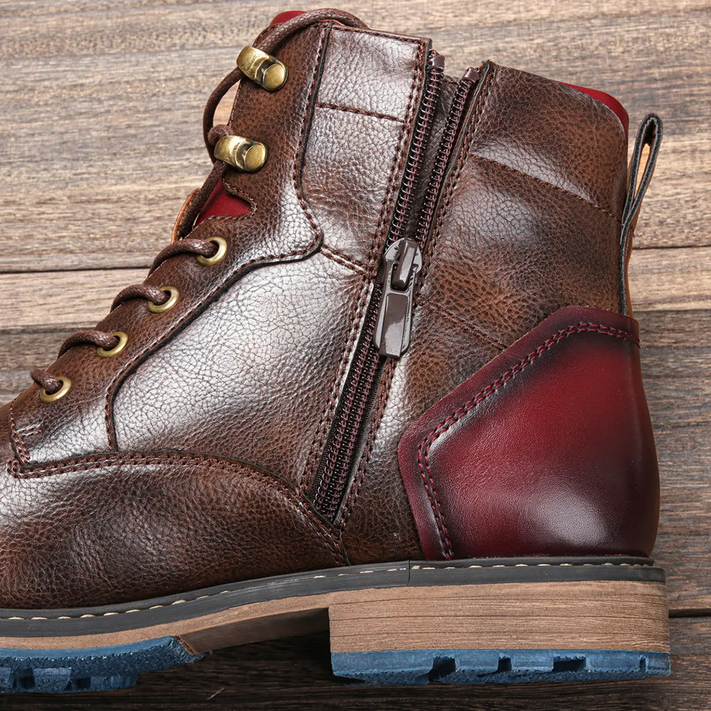 Coryne | Women’s Genuine Leather Lace-Up Boots