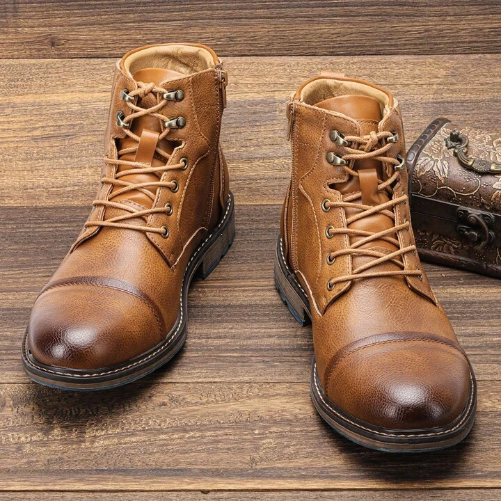 Coryne | Women’s Genuine Leather Lace-Up Boots