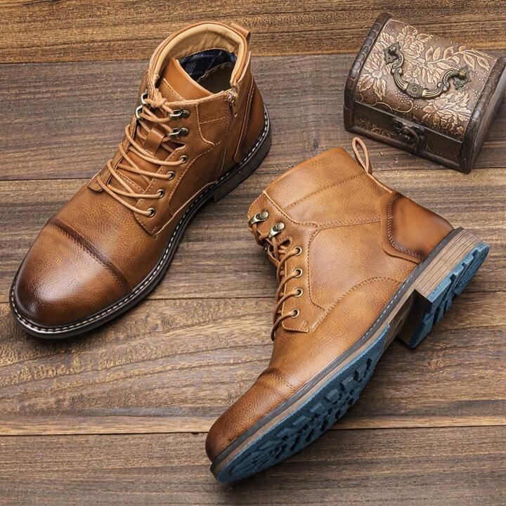 Coryne | Women’s Genuine Leather Lace-Up Boots