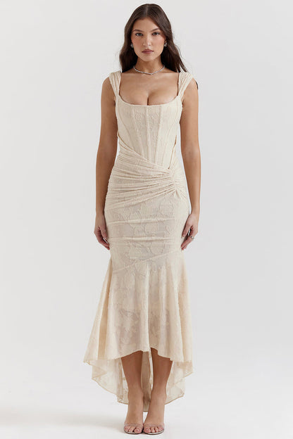 Celeste | Draped Corset Gown