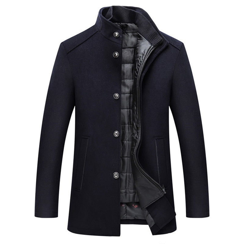 Asher | Men’s Long Sleeve Winter Overcoat