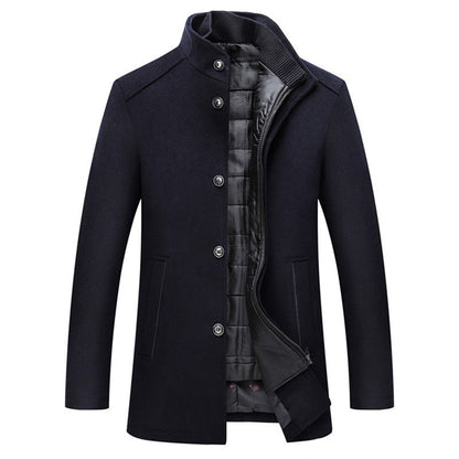 Asher | Men’s Long Sleeve Winter Overcoat