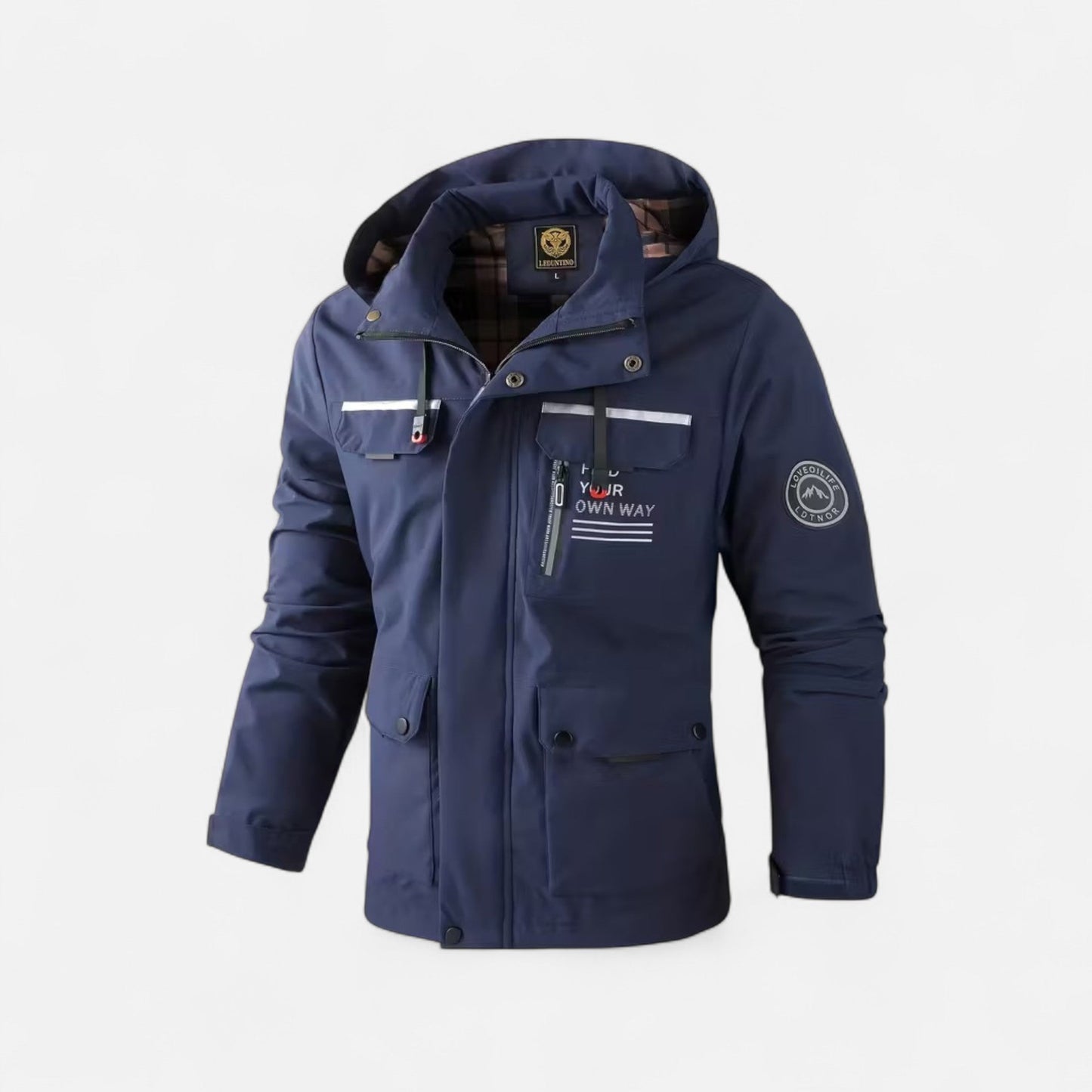 Ravexon | Men’s Hooded Windbreaker – Lightweight Outdoor Jacket