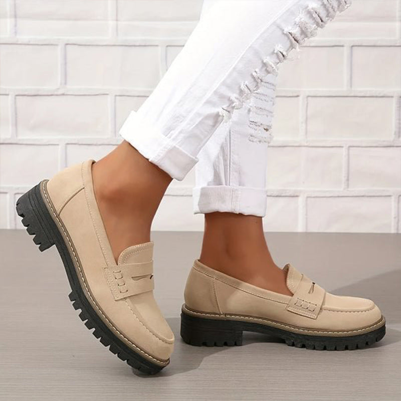 Faith | Women’s Suede Chunky Sole Loafers