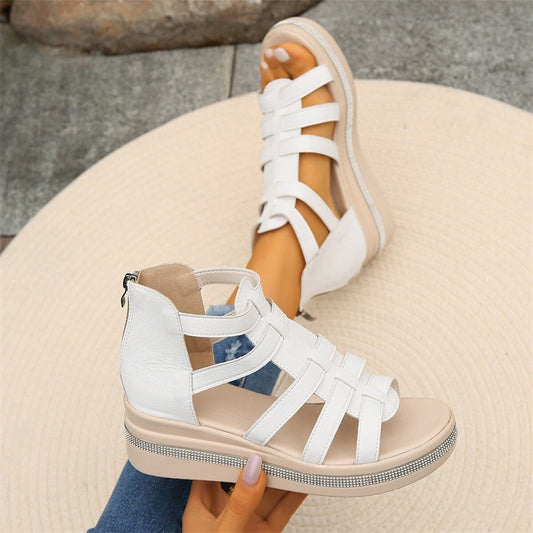 Brynlee | Women’s Rhinestone Wedge Sandals